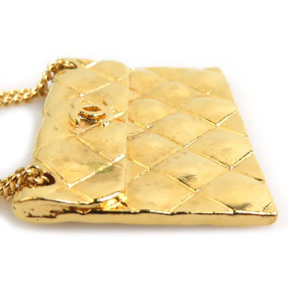 CHANEL Authentic Gold Logo Brooch - Picture 4 of 5